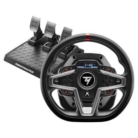 Thrustmaster T248 Juodas USB Vairas su Pedalais Analoginis / Skaitmeninis PC, PlayStation 4, PlayStation 5