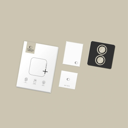 Apsauginis stikliukas kamerai Tech-Protect CamRing Fit+ Apple iPhone 17 skaidrus