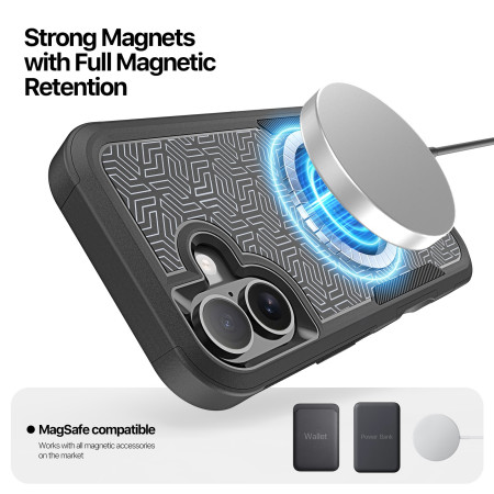 Dėklas Dux Ducis Shld Apple iPhone 17 juodas (Rhythm Pattern)