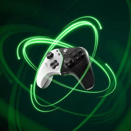 Thrustmaster H.E.A.R.T. Juodas, Baltas USB Žaidimų Pultelis PC, Xbox One, Xbox One S, Xbox One X