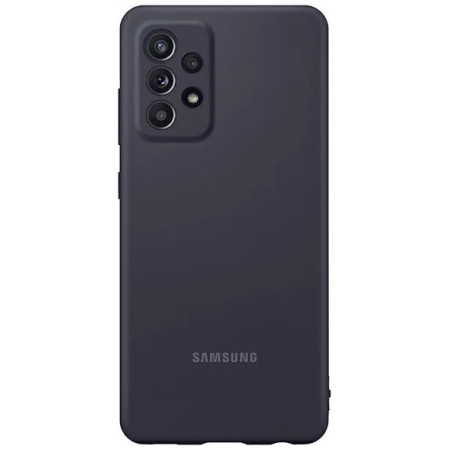Dėklas Samsung Silicone Cover for Samsung A525 A52 4G/A526 A52 5G/A528 A52s 5G juodas