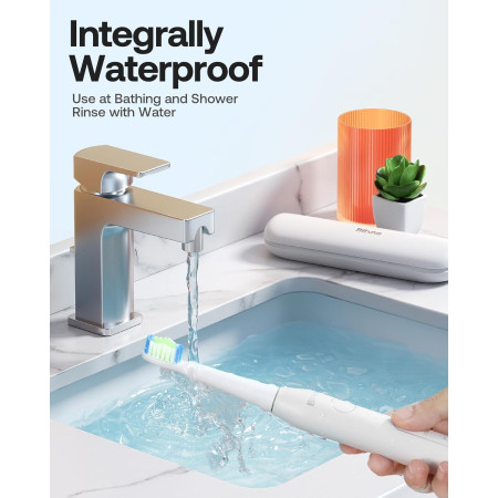 Elektrinis dantų šepetėlis Bitvae D2 baltas