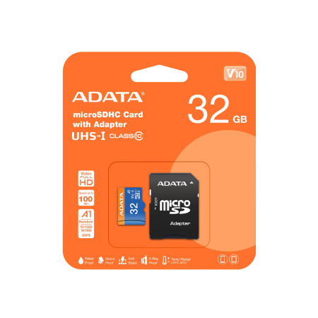 Atminties korta ADATA microSD 32GB su SD adapteriu