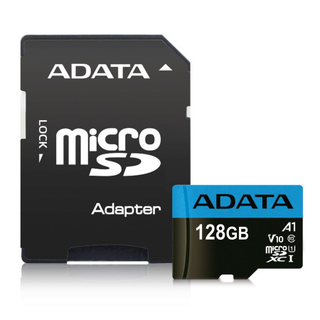 Atminties korta ADATA Premier 128GB su SD adapteriu
