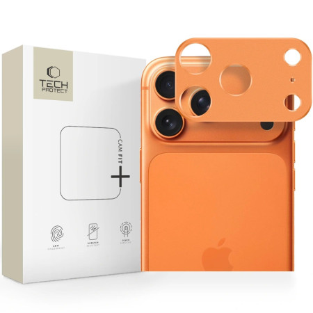 Kameros apsauga Tech-Protect CamAlloy Apple iPhone 17 Pro Cosmic Orange