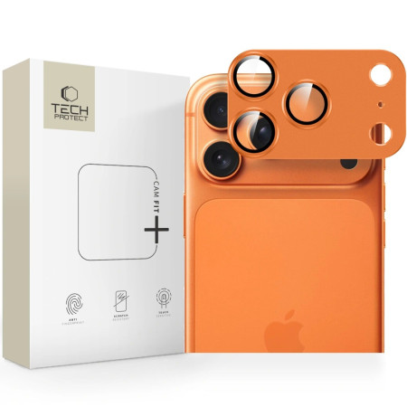 Kameros apsauga Tech-Protect CamFull Fit+ Apple iPhone 17 Pro Max Cosmic Orange