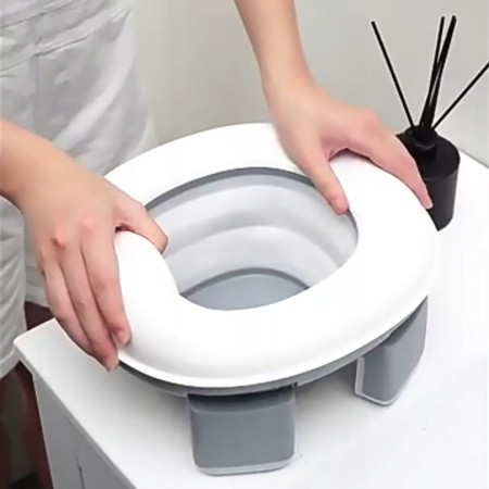 Kelioninis puodukas vaikams Reach Portable Potty 3in1 baltas/pilkas