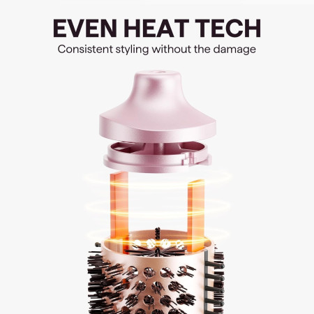 Plaukų formavimo šukos Wavytalk Heatwave Pro rožinės