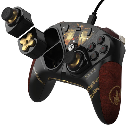 Thrustmaster ESWAP X2 ELDEN RING Žaidimų Pultelis Juodas, Bordo, Auksas USB PC, Xbox