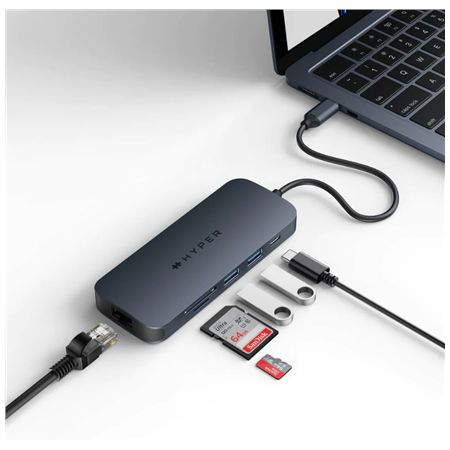 Hyper | HyperDrive Next 8 Port USB-C Hub, 140W | Ethernet LAN (RJ-45) ports 1 | HDMI ports quantity 1