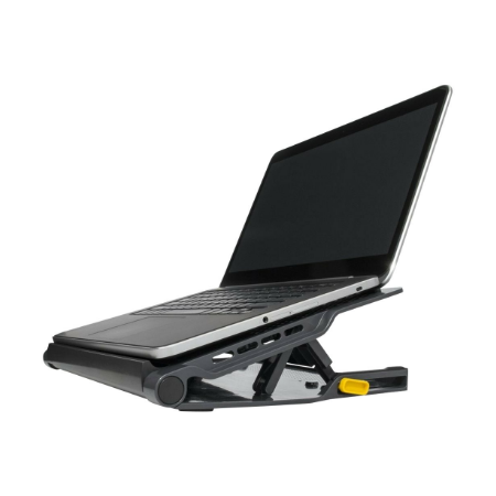 Targus Stand | Chill Mat with 4 USB-A Port Hub - for up to 16-inch Laptops | Black/Grey