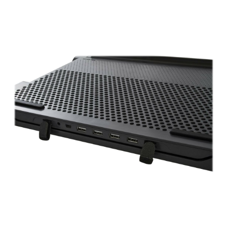 Targus Stand | Chill Mat with 4 USB-A Port Hub - for up to 16-inch Laptops | Black/Grey