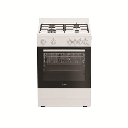 INDESIT Cooker | I6G5KCW | Hob type Gas | Oven type Electric | White | Width 60 cm | Grilling | Depth 60 cm | 72 L