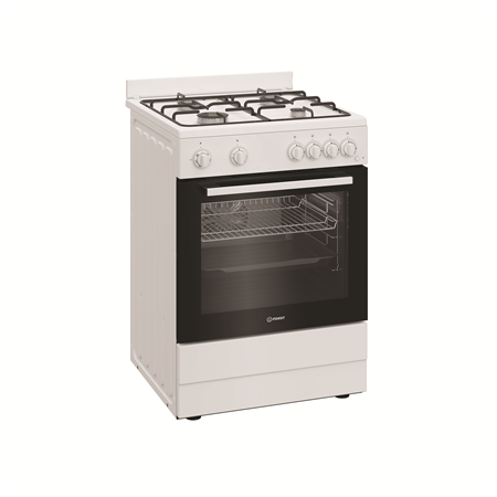 INDESIT Cooker | I6G5KCW | Hob type Gas | Oven type Electric | White | Width 60 cm | Grilling | Depth 60 cm | 72 L