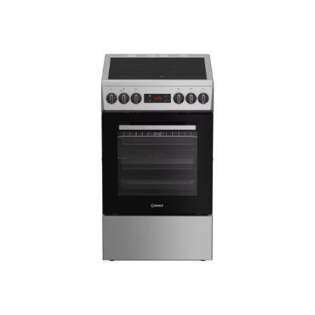 INDESIT Cooker | IS5V8CSX/P | Hob type Ceramic | Oven type Electric | Stainless Steel | Width 50 cm | Grilling | Depth 60 cm | 5