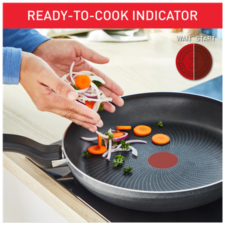 TEFAL Pan | H0560442 | Frying | Diameter 24 cm | Suitable for induction hob | Fixed handle | Black
