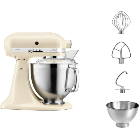 KitchenAid 5KSM185PSEAC kreminis maisto smulkintuvas, 4,8 l, 300 W