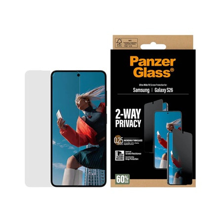 PanzerGlass Safe Ultra-Wide Fit EasyAligner do Samsung Galaxy S26