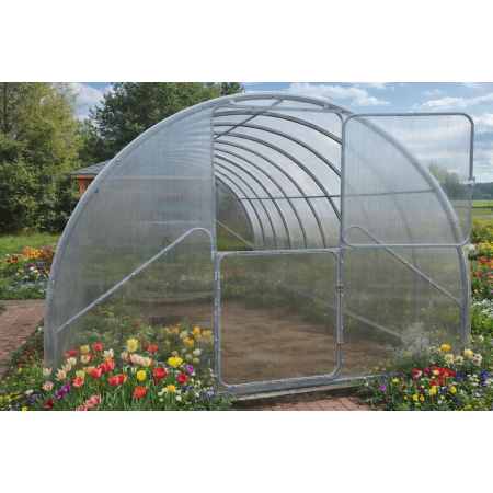 Šiltnamis Tvirtas XXL PLIUS 3x10 arkinis polikarbonatinis rėmas 20x25 arkos kas 0,67m