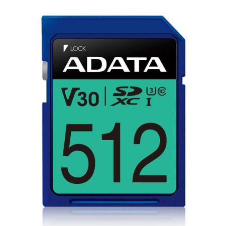 ADATA SDXC 512GB V30 Atminties kortelė
