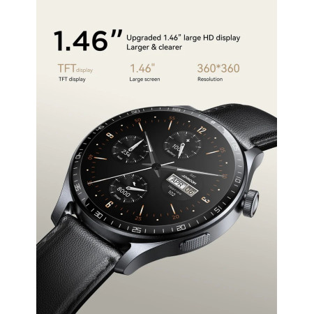 Išmanusis laikrodis Joyroom JR-FC2 Pro Classic Series su skambinimo funkcija - Mėnulio sidabras