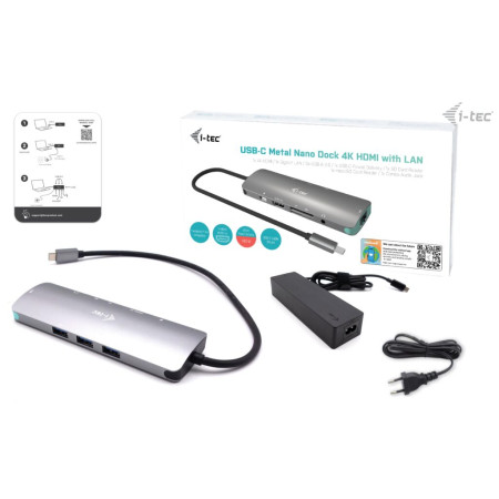 i-tec USB-C Metal Nano Docking Station