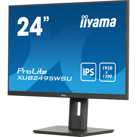 iiyama ProLite XUB2495WSU-B7 kompiuterio monitorius 61,2 cm (24.1") WUXGA LED Juoda