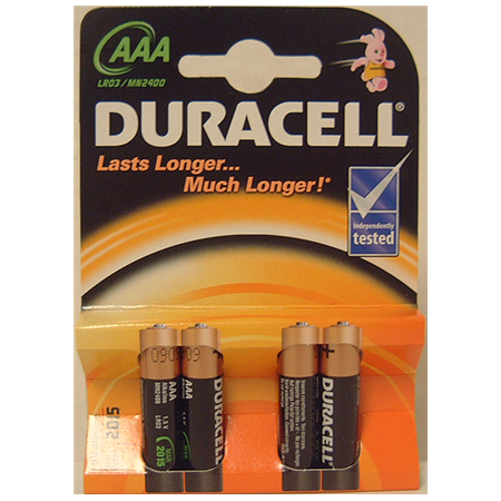 Duracell | AAA/LR03 | Alkaline Basic MN2400 | 4 pc(s)