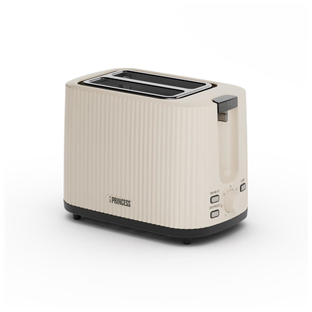 Princess Wave Toaster | 142337 | Power 930 W | Number of slots 2 | Housing material Plastic | Beige