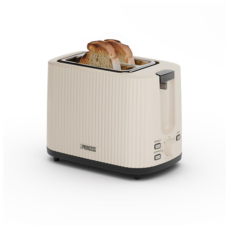 Princess Wave Toaster | 142337 | Power 930 W | Number of slots 2 | Housing material Plastic | Beige