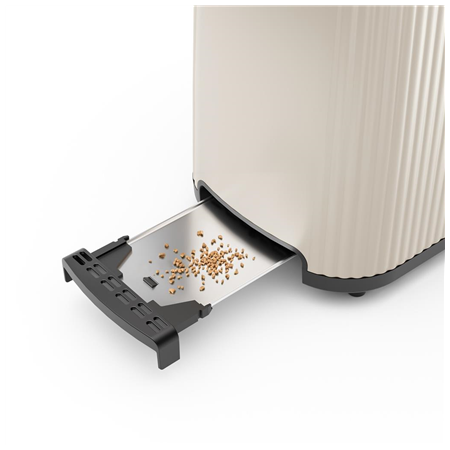 Princess Wave Toaster | 142337 | Power 930 W | Number of slots 2 | Housing material Plastic | Beige