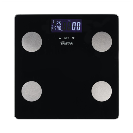 Tristar Personal Scale | WG-2442 | Maximum weight (capacity) 150 kg | Accuracy 100 g | Body Mass Index (BMI) measuring | Black