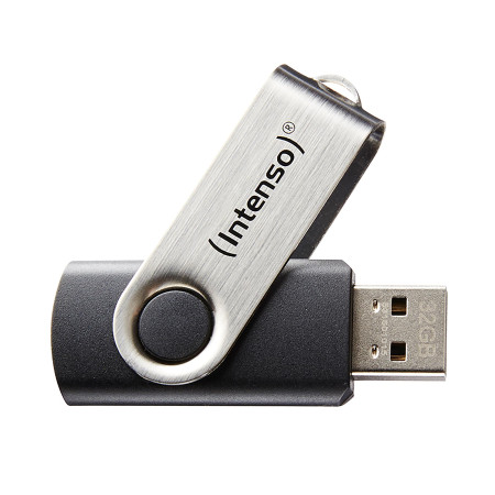 INTENSO USB 2.0 Flash Atmintinė 16GB Juoda/Sidabrinė