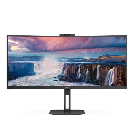 AOC V5 CU34V5CW kompiuterio monitorius 86,4 cm (34") 3440 x 1440 pikselių Wide Quad HD LED - Juodas