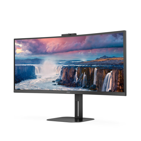 AOC V5 CU34V5CW kompiuterio monitorius 86,4 cm (34") 3440 x 1440 pikselių Wide Quad HD LED - Juodas