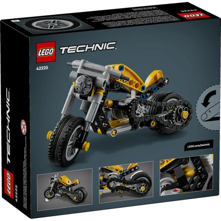 LEGO Technic 42225 Geltonas motociklas