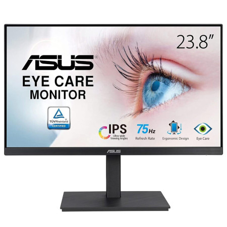ASUS VA24EQSB Kompiuterio monitorius 60,5 cm (23.8") Full HD LED Juoda
