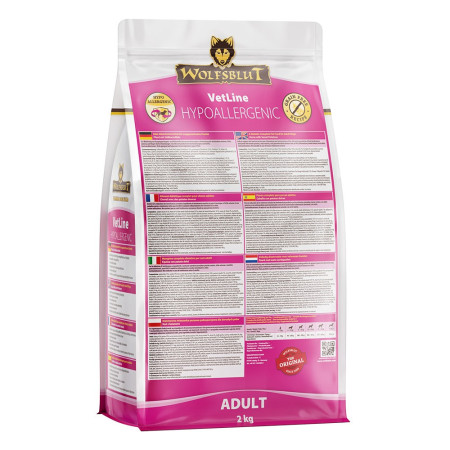 WOLFSBLUT VetLine Hipoalerginė Arklių su saldžiosiomis bulvėmis - sausas maistas šunims - 2kg