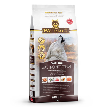 WOLFSBLUT VetLine Gastrointestinal Antis - sausas maistas šunims - 12kg