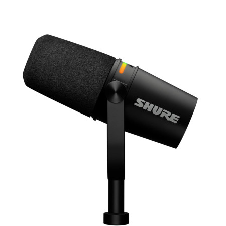 Shure MV7+-K-BNDL - mikrofonas su XLR/USB-C jungtimi, juodas