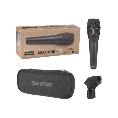 Shure Nexadyne™ 8/S - dinaminis mikrofonas, superkardioidinis, juodas