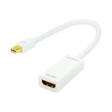 Logilink | Adapter Mini DisplayPort to HDMI with Audio: | Grey | Mini DisplayPort | HDMI A | 0.1 m