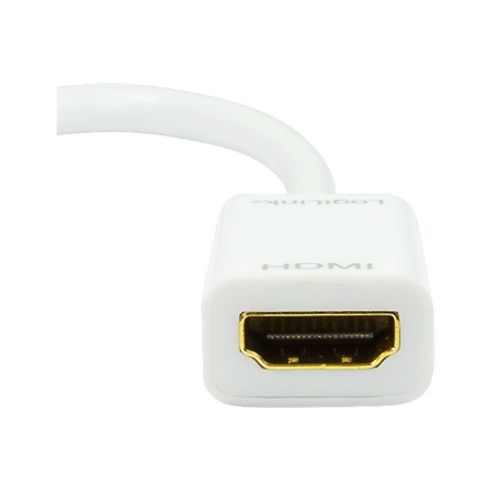 Logilink | Adapter Mini DisplayPort to HDMI with Audio: | Grey | Mini DisplayPort | HDMI A | 0.1 m
