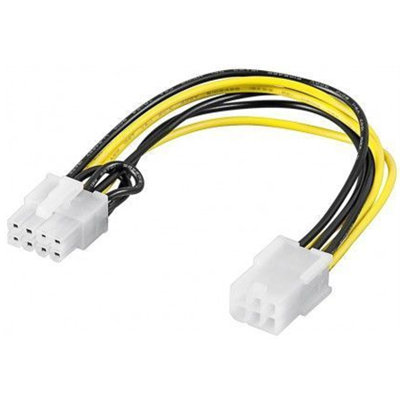 Goobay | Power cable/adapter for PC graphics card; PCI-E/PCI Express; 6-pin to 8-pin
