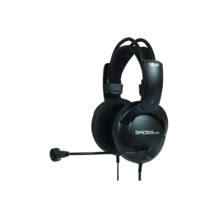 Koss | Headphones | SB40 | Wired | On-Ear | Microphone | Black