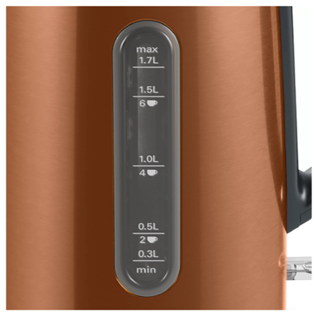 Bosch | Kettle | TWK4P439 | Electric | 2400 W | 1.7 L | Stainless steel | 360° rotational base | Copper