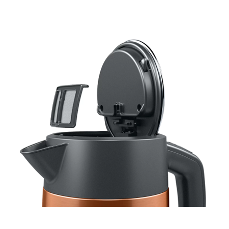 Bosch | Kettle | TWK4P439 | Electric | 2400 W | 1.7 L | Stainless steel | 360° rotational base | Copper