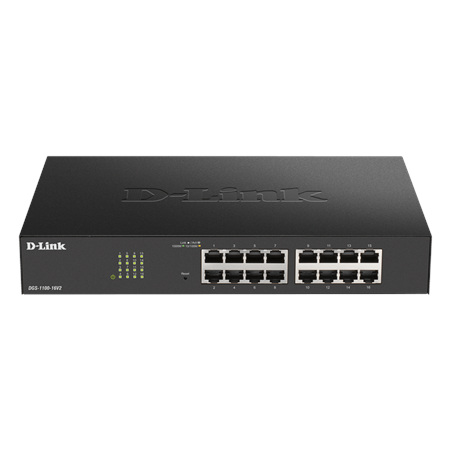 D-Link | Smart Managed Switch | DGS-1100-16V2 | Managed | Desktop | Power supply type 100 to 240 V AC, 50 to 60 Hz Internal