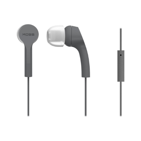 Koss | Headphones | KEB9iGRY | Wired | In-ear | Microphone | Gray