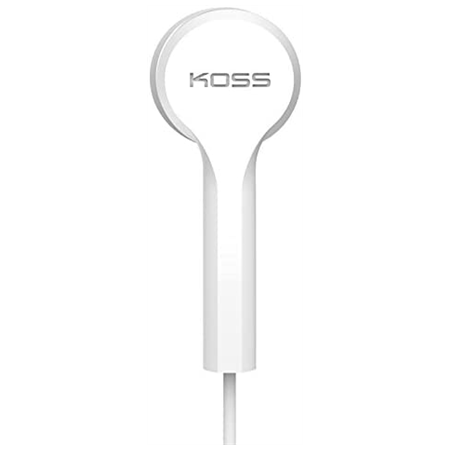 Koss | Headphones | KEB9iW | Wired | In-ear | Microphone | White